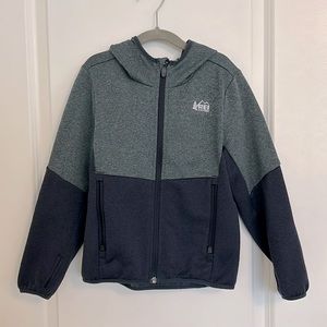 REI Co-op Navy Blue Hoodie Zip Jacket Sweatshirt XS Size 6 7